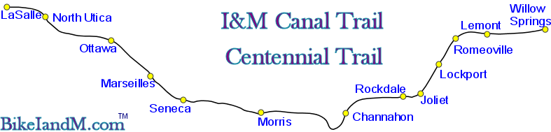 I&M Canal Trail Map